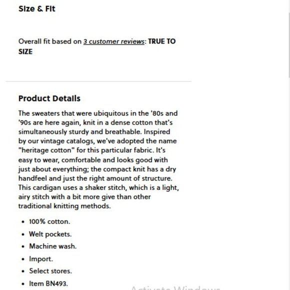 J. Crew Heritage cotton shaker-stitch cardigan sweater M - Picture 4 of 8